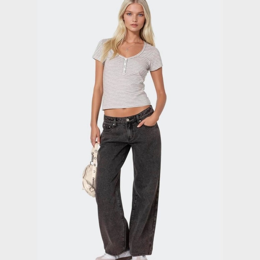 Edikted Black Petite Jeans